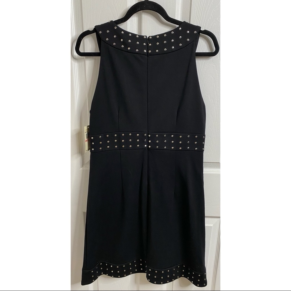 MICHAEL Michael Kors Black Silver Studded Sleeveless Women's Midi Dress NWT - Picture 5 of 14